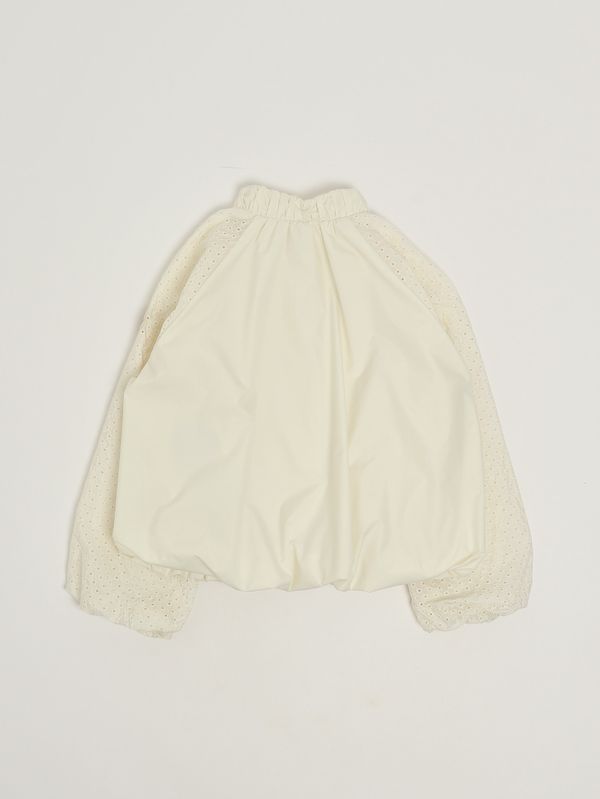 2. Giacca bambina in misto cotone Panna Moncler 9541a00098597yw