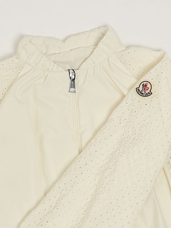 3. Giacca bambina in misto cotone Panna Moncler 9541a00098597yw