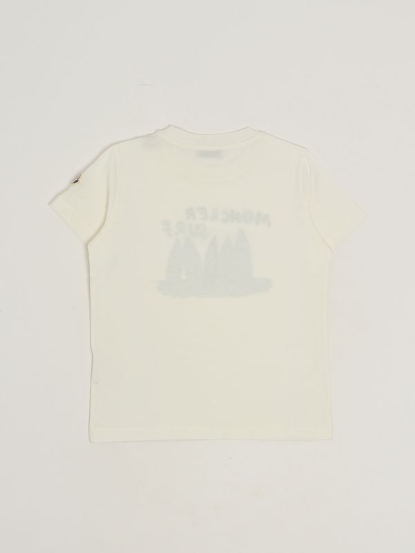2. Baumwoll-T-Shirt für Jungen Sahne Moncler 9548c0002589afv