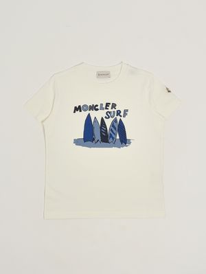 1. Baumwoll-T-Shirt für Jungen Sahne