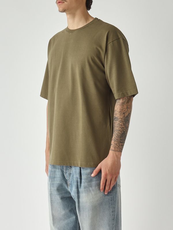 4. T-shirt uomo in cotone Militare White sand 26su40655-vin