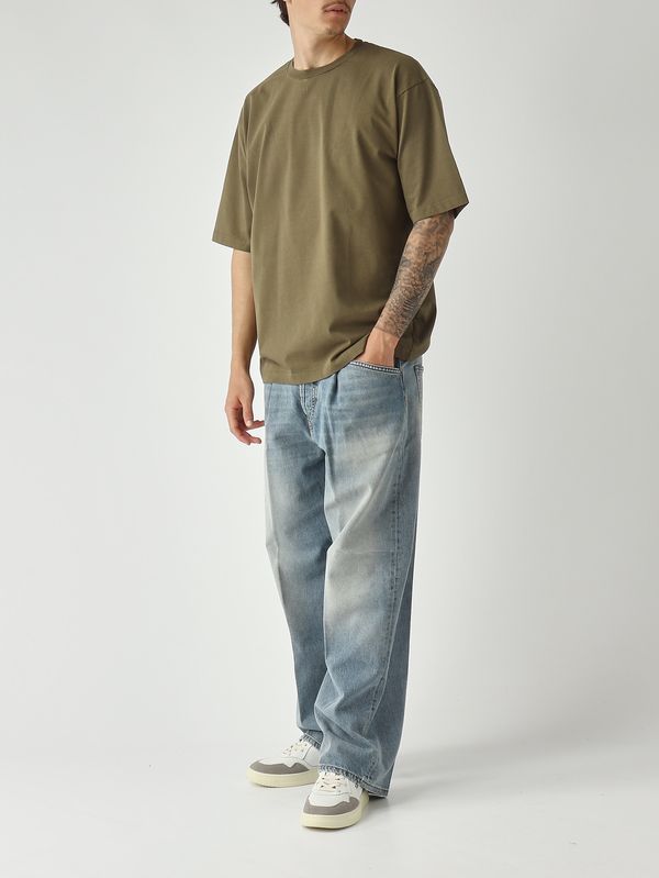 2. T-shirt uomo in cotone Militare White sand 26su40655-vin