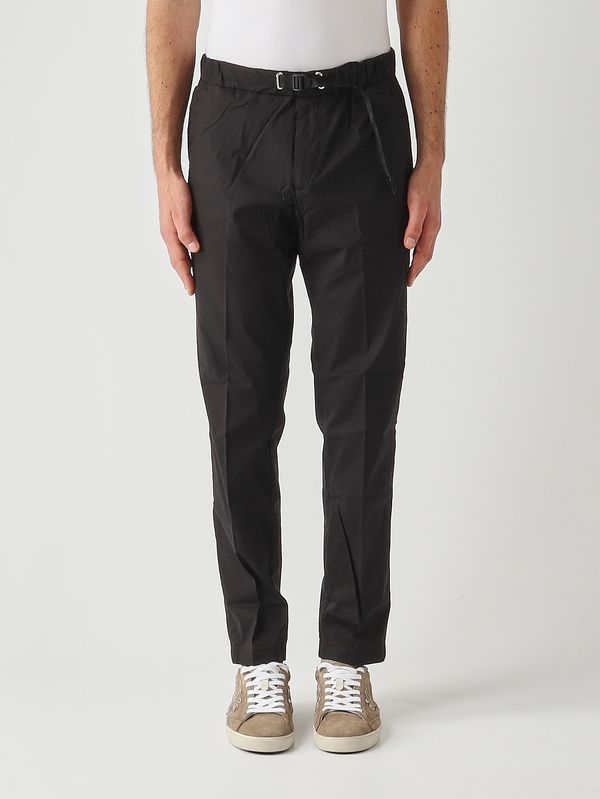 Pantalon homme Greg SU66 en coton super léger extensible Noir White sand