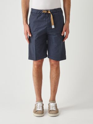 1. Bermuda homme SU51 Kevin en satin de coton stretch Bleu
