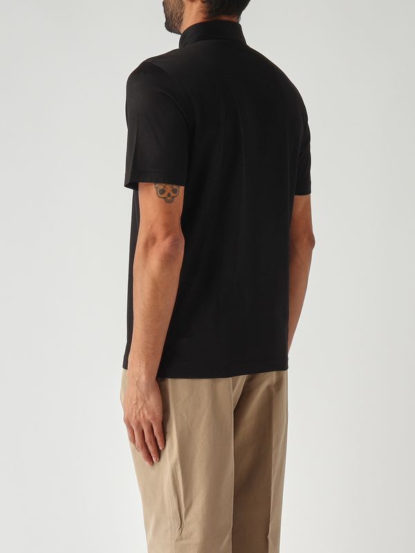 3. Polo uomo in seta Nero Gran Sasso 6010378311
