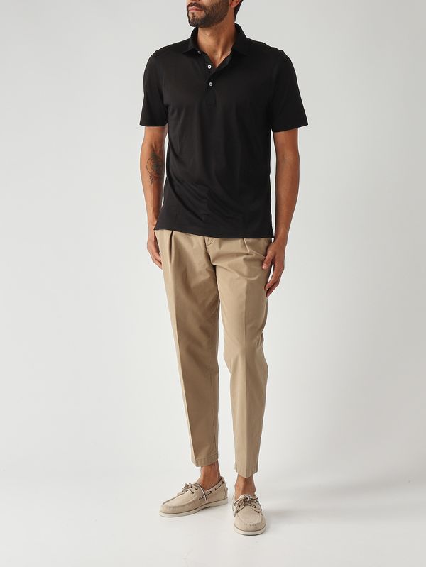 5. Polo uomo in seta Nero Gran Sasso 6010378311