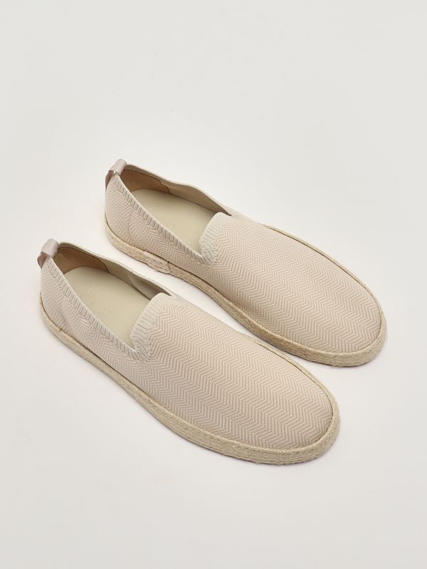 2. Espadrillas uomo in canvas di cotone e juta Avorio Gran Sasso 9210690040