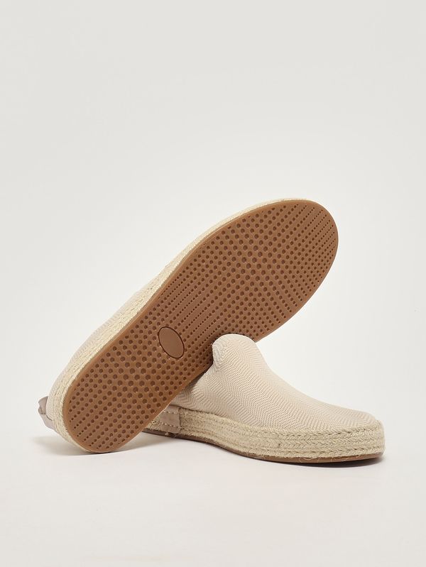4. Espadrillas uomo in canvas di cotone e juta Avorio Gran Sasso 9210690040