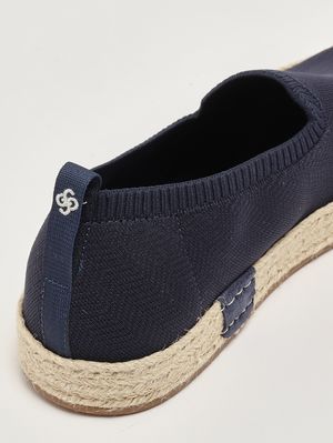 5. Espadrillas uomo in canvas di cotone e juta Blu Navy