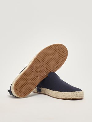 4. Espadrillas uomo in canvas di cotone e juta Blu Navy