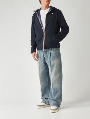 3. Men's Jake reversible cotton jacket Navy-Indigo Blue