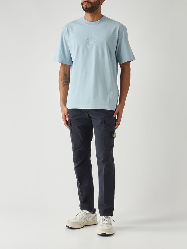 2. Camiseta de hombre de algodón Celeste Pastel Stone Island l1s152100001s0e14
