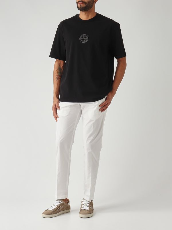 2. T-shirt uomo in cotone Nero Stone Island l1s152100001s0e14