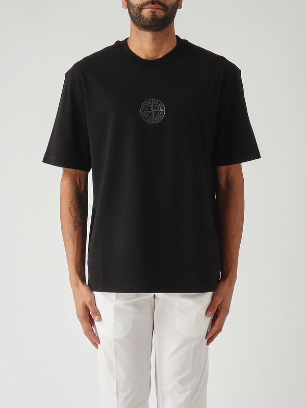 1. T-shirt uomo in cotone Nero Stone Island l1s152100001s0e14