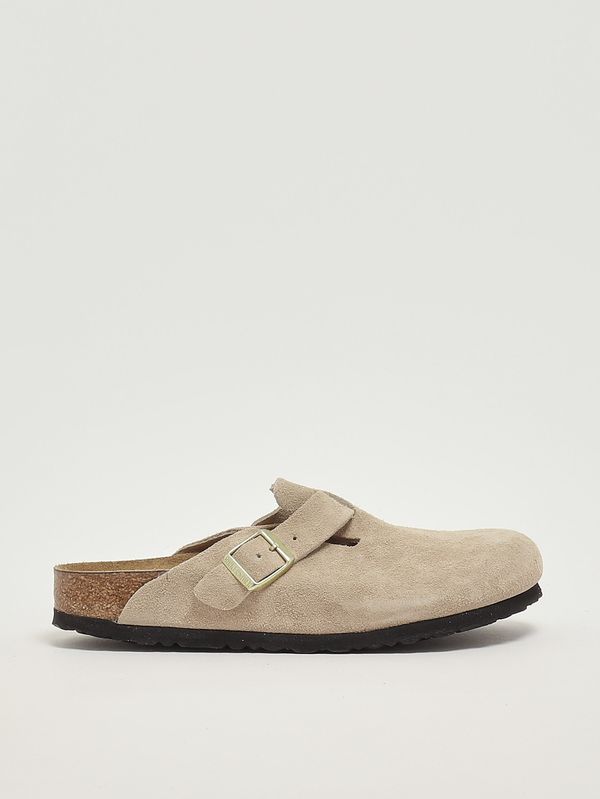 Boston Damen-Sandalen aus Wildleder Hellbeige Birkenstock