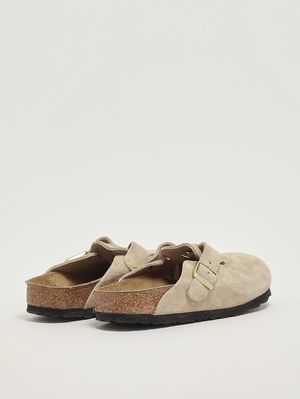 3. Boston Damen-Sandalen aus Wildleder Hellbeige
