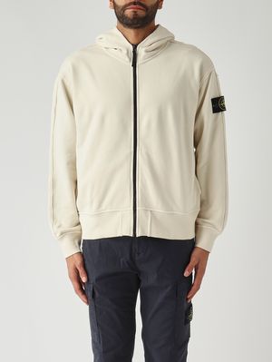 1. Herren-Sweatshirt aus Bio-Baumwolle Elfenbein