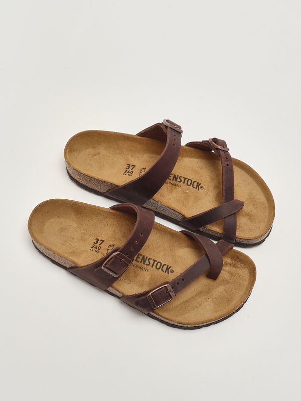2. Mayari women's sandals in oiled leather Dark brown Birkenstock 171321