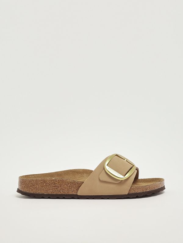 1. Damen-Sandale Madrid Big Buckle aus Nubukleder Hellbeige Birkenstock 1024009