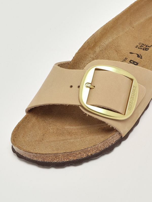 5. Damen-Sandale Madrid Big Buckle aus Nubukleder Hellbeige Birkenstock 1024009