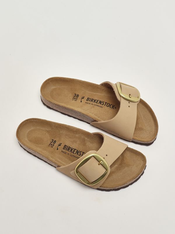 2. Damen-Sandale Madrid Big Buckle aus Nubukleder Hellbeige Birkenstock 1024009