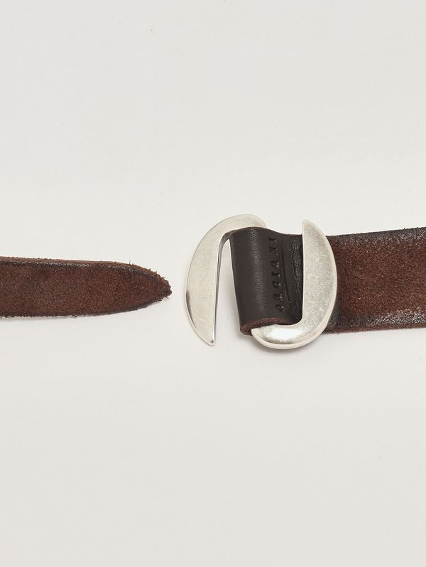 2. Ceinture homme en daim Tête de Maure Orciani u08381hdb