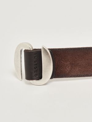 3. Ceinture homme en daim Tête de Maure