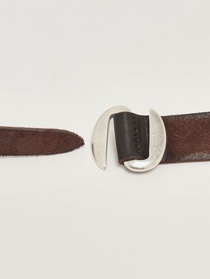 2. Ceinture homme en daim Tête de Maure