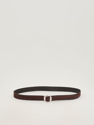 1. Ceinture homme en daim Tête de Maure