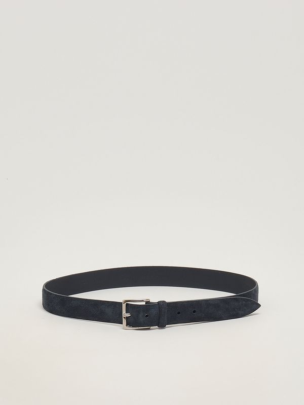 1. Men's suede leather belt Dark Navy Orciani u08211amf