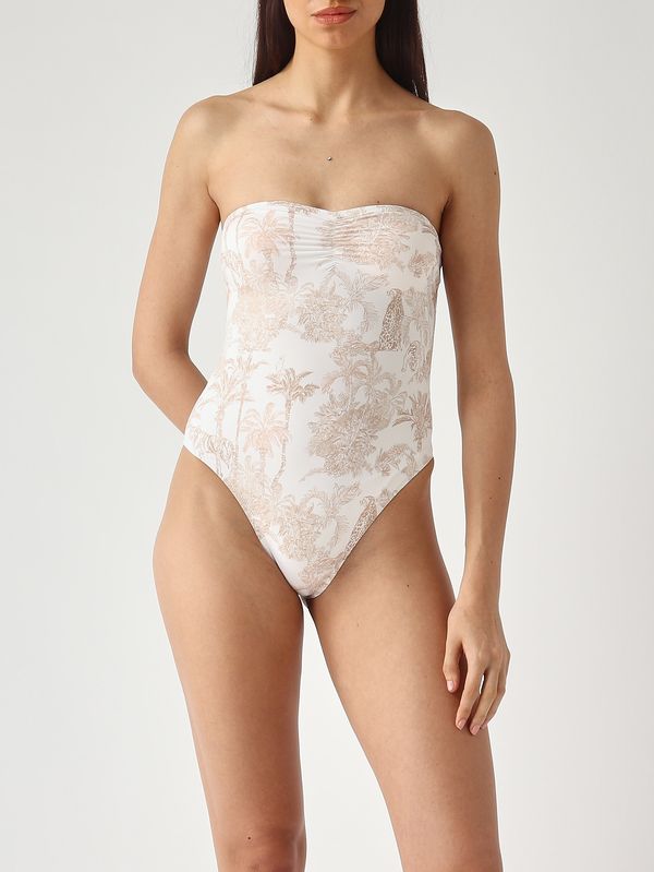 Damen-Einteiler Soleil P aus Stretchmaterial Weiß MC2 Saint Barth
