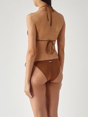 2. Viana women's bikini in shiny fabric Brown