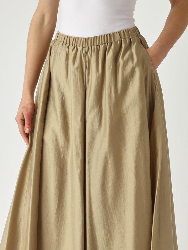 5. Women's trousers in silk-effect fabric Rope Meimeij m6ef07