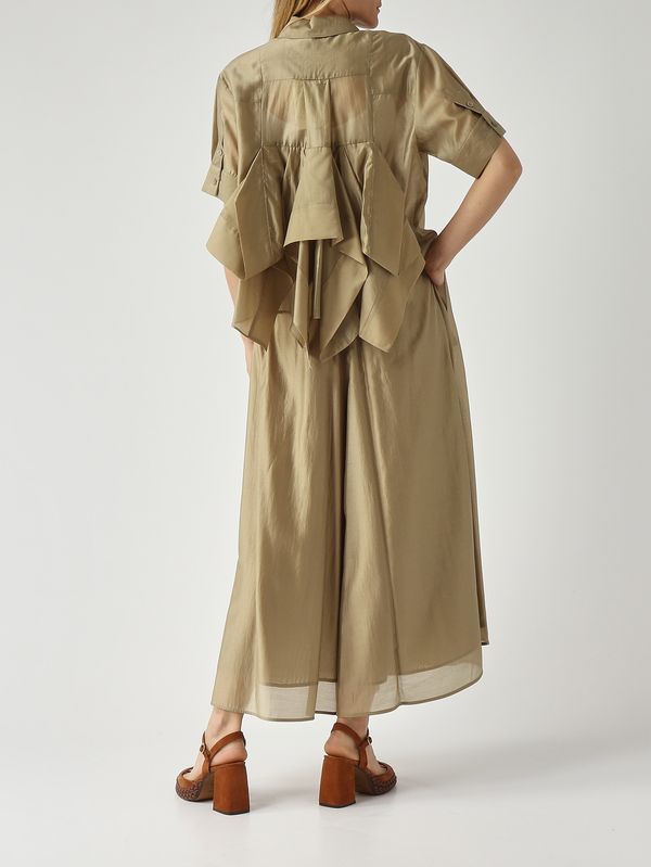 2. Women's trousers in silk-effect fabric Rope Meimeij m6ef07