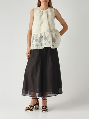 2. Damenhose aus Seidenimitat Schwarz