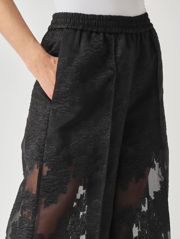 5. Pantalone donna in pizzo Nero Meimeij m6er04