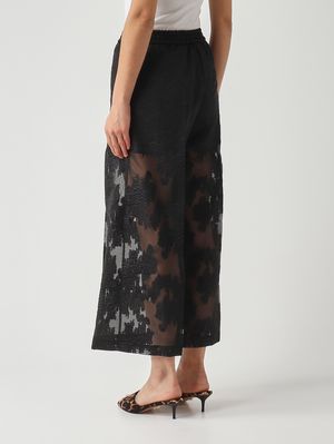 4. Pantalone donna in pizzo Nero
