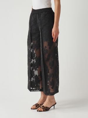 3. Pantalone donna in pizzo Nero
