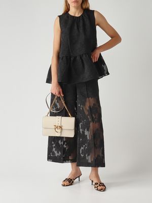 2. Blusa donna in tessuto jacquard Nero