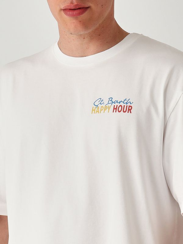 5. T-shirt Delmar en coton pour homme Sb Happy Hour 01n MC2 Saint Barth dlr0001