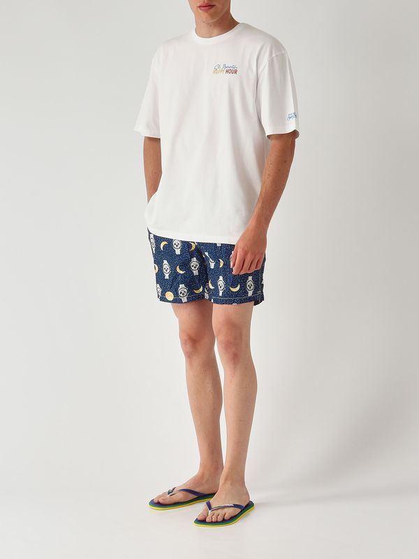 2. T-shirt Delmar en coton pour homme Sb Happy Hour 01n MC2 Saint Barth dlr0001