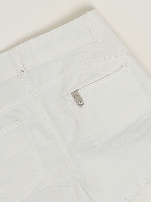 3. Girls' stretch cotton shorts White Liu Jo ga6142t3941