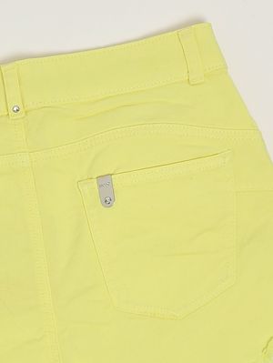 3. Girls' stretch cotton shorts Yellow