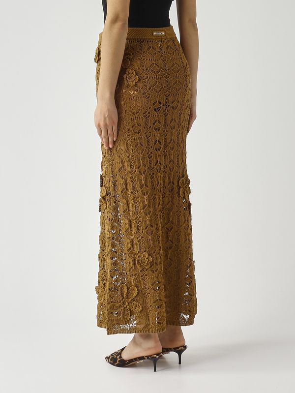 4. Anthemis women's crochet skirt Bronze Pinko 106861a3b8