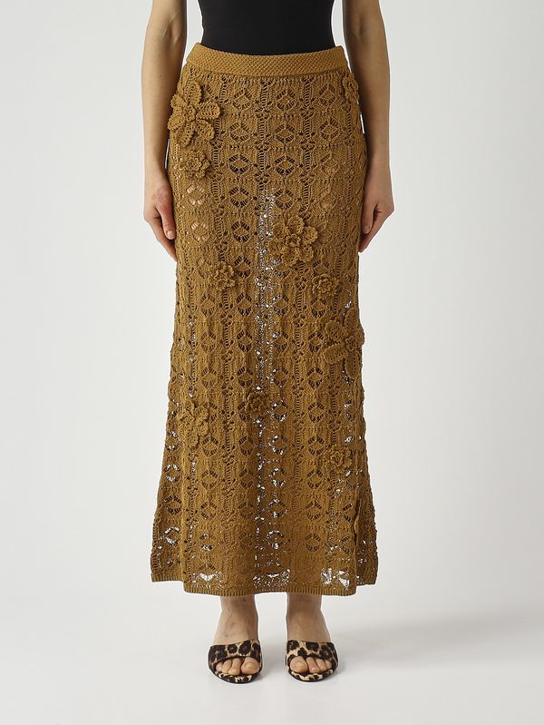1. Anthemis women's crochet skirt Bronze Pinko 106861a3b8