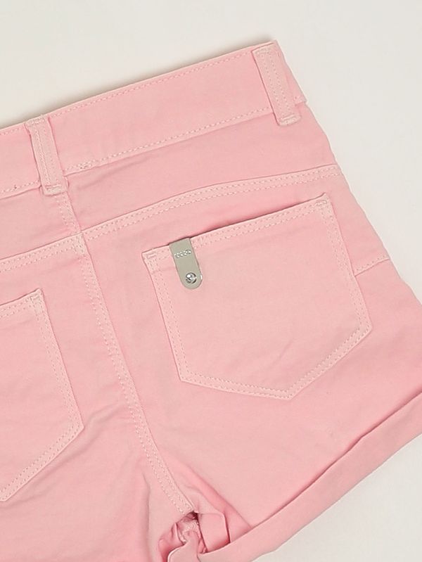 3. Mädchen-Shorts aus Stretch-Baumwolle Pfirsich Liu Jo ka6007t3941