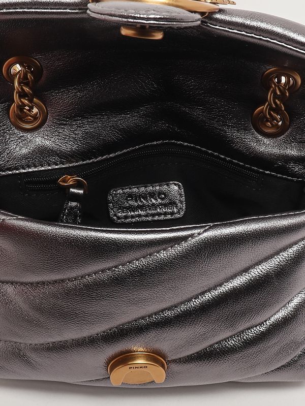 5. Bolso de mujer Love Puff Baby CL de piel Antracita Pinko 100040a360