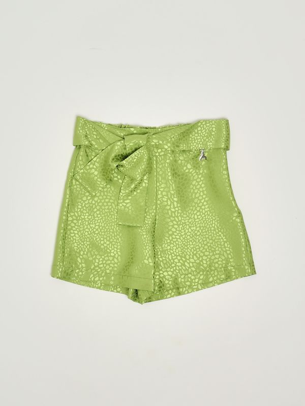 Short en tissu jacquard pour fille Vert Patrizia Pepe