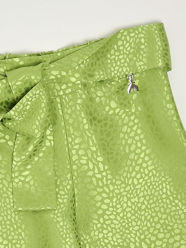 3. Girl's jacquard fabric shorts Green Patrizia Pepe 7p0435a744
