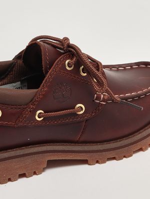 5. Mocassino bambino Authentic 3-Eye Classic Lug in pelle Marrone